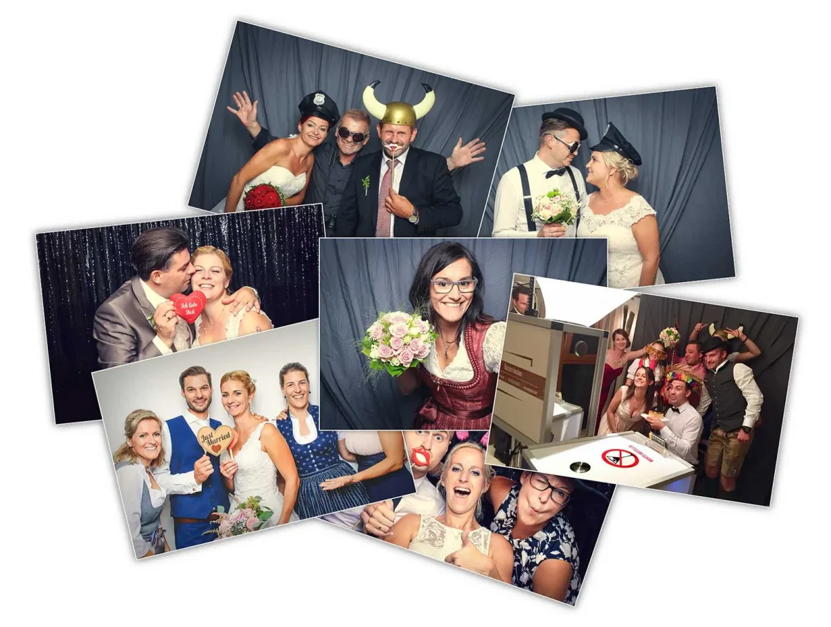 Hochzeit-Fotobox-Fotosammlung